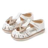 TARANIS Stage 3 Three-dimensional bowtie with polka dot embellishments sandals
