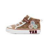 TARANIS Stage 3  Vintage logo-printed high-top canvas sneakers