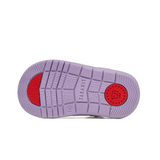 TARANIS Stage 2 Thick White and Purple Check Sandals