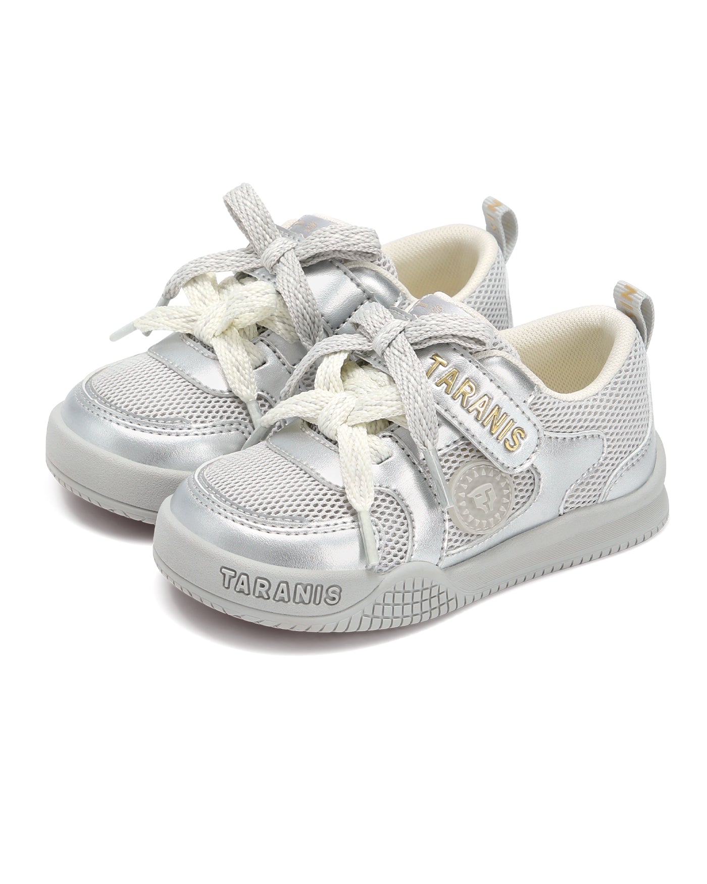 TARANIS Marshmallow Breathable First Walkers Dual lace detail