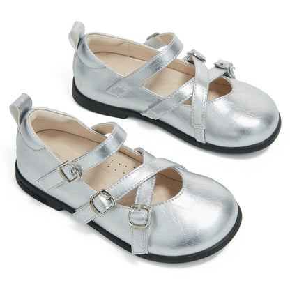 TARANIS Mary Janes Classic Ballet Flats for Girls