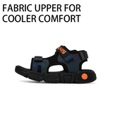 TARANIS Stage 4  Matte colorful and vibrant black sandals