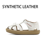 TARANIS Stage 3  Bowtie minimalist leather woven Roman sandals