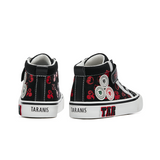 TARANIS Stage 3 Red and black twelve zodiac animal print high-top sneakers