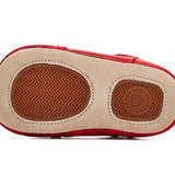 TARANIS Stage 0 Chinese lion dance themed leather with fleece-lined soft baby pre-walking shoes