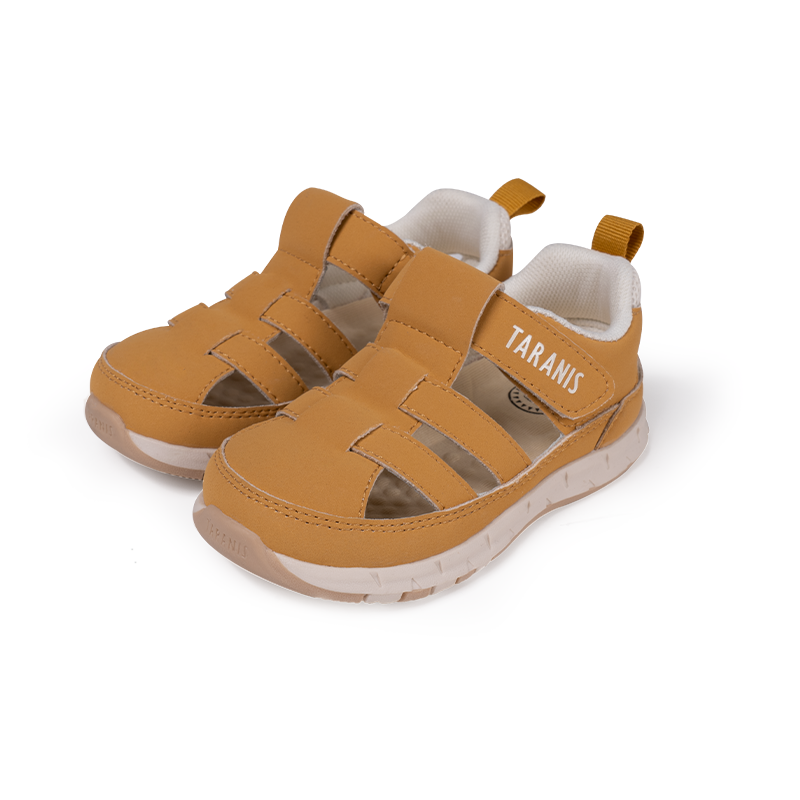 TARANIS Stage 2  Solid color simple round-toe baby sandals