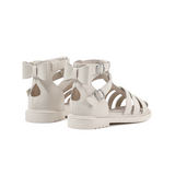 TARANIS Stage 3 Solid color woven high-top Roman sandals