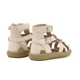 TARANIS Stage 3 High-top Roman sandals with two small flowers