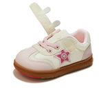 TARANIS Stage 2 Pink and white bunny Velcro girls' sneakers