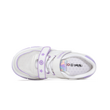 TARANIS Stage 4 Purple stripe-edged loafers