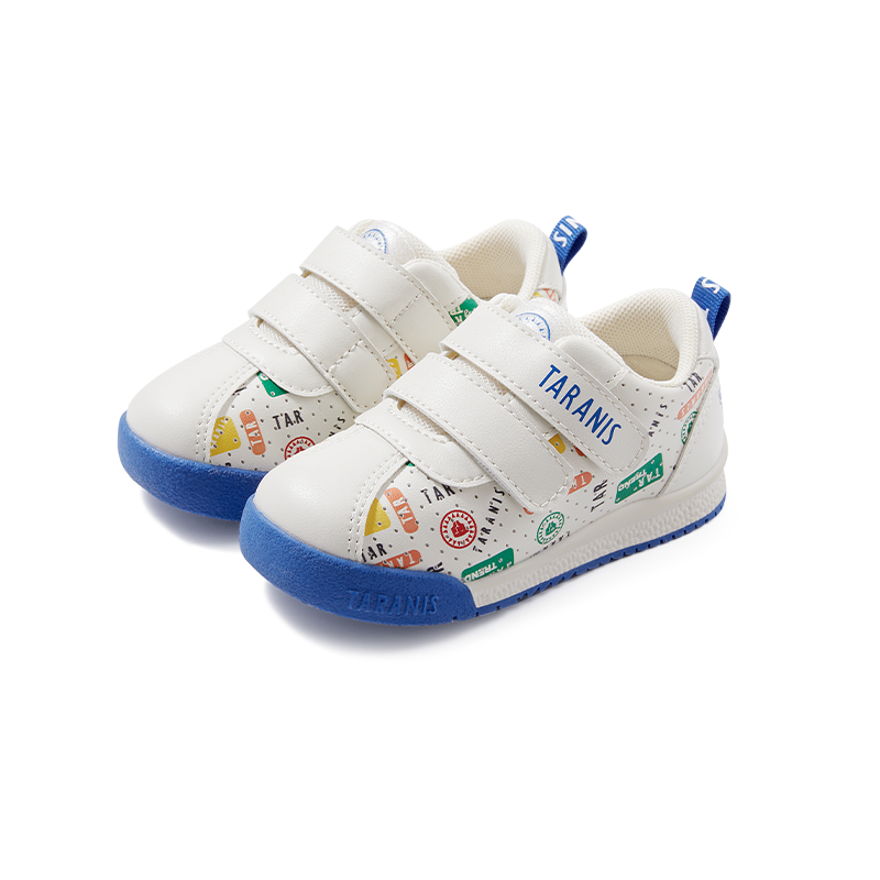 TARANIS Stage 2 Colorful logo-adorned, front-and-rear wrap-around, kick-proof ankle-protecting walking shoes