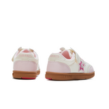 TARANIS Stage 2 Pink and white bunny Velcro girls' sneakers