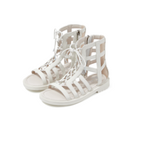 TARANIS Stage 4 Ultra-fine line woven high-top Roman sandals