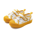 TARANIS Stage 3 Yellow and white two-tone cap-toe sneakers