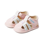 TARANIS Stage 0 Color-blocked baby sandals with soft soles and rounded toes