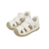 TARANIS Stage 2  Children's hollowed-out star-patterned round-toe white sandals