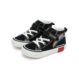 TARANIS 3 stage Children's Rainbow Print High-Top Sneakers for Kindergarten Casual Wear