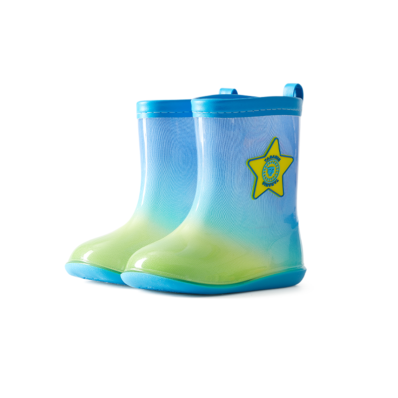 TARANIS Stage 3 Gradient rainbow-colored rain boots