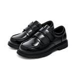 TARANIS Stage 4 Casual glossy black leather shoes