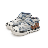 TARANIS 3 stage Children's Vintage Denim High-Top Sneakers for Kindergarten Casual Wear