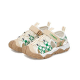 TARANIS Stage 3 Green logo checkerboard treaded sole cap-toe sandals