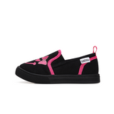 TARANIS Stage 3  Pink striped emoji black shoes