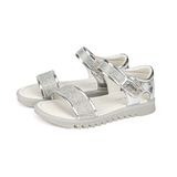 TARANIS Stage 4 Diamond-studded simple silver sandals