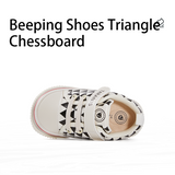 TARANIS 2 Stage Children's Triangle Checkerboard Walking Shoes Beeping Shoes