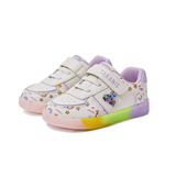 TARANIS 3 Stage Heart-Shaped Rainbow Light-Up Shoes (both the upper and sole light up)