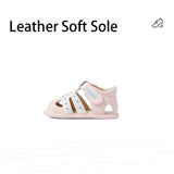 TARANIS Stage 0 Color-blocked baby sandals with soft soles and rounded toes