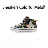 TARANIS Stage 3  Colorful fruit high-top canvas sneakers