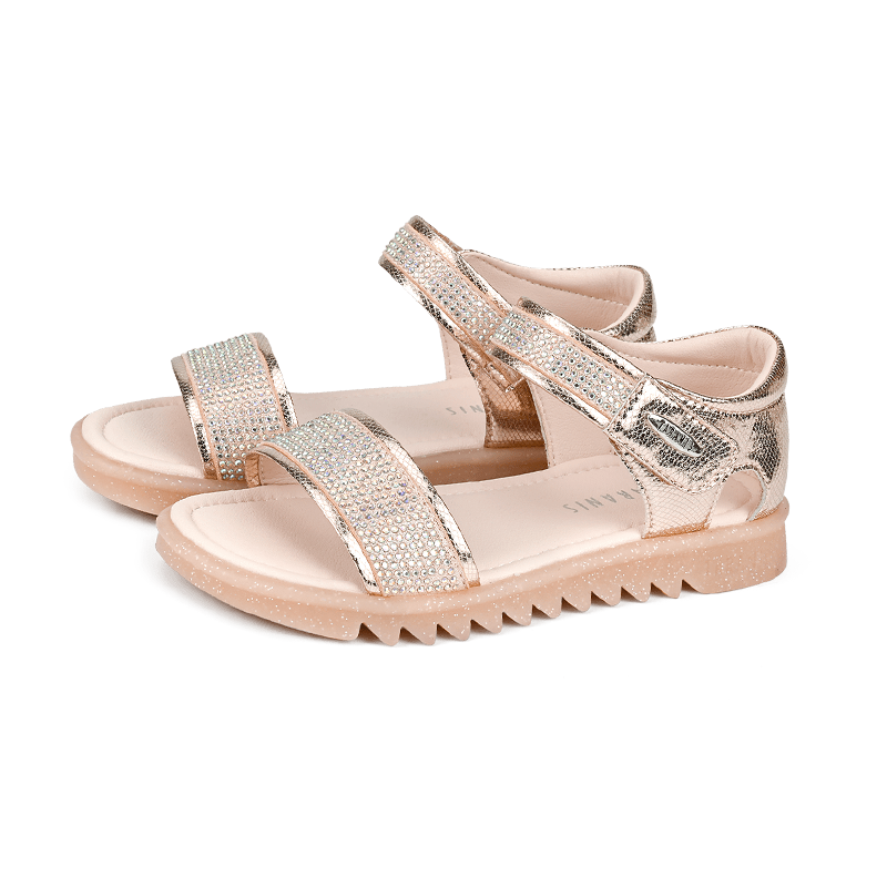 TARANIS Stage 4 Diamond-studded simple silver sandals