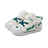 TARANIS Stage 2 Green star-patterned high-top canvas shoes with front and rear protection