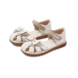 TARANIS Stage 4 3D bowtie girl's leather sandals