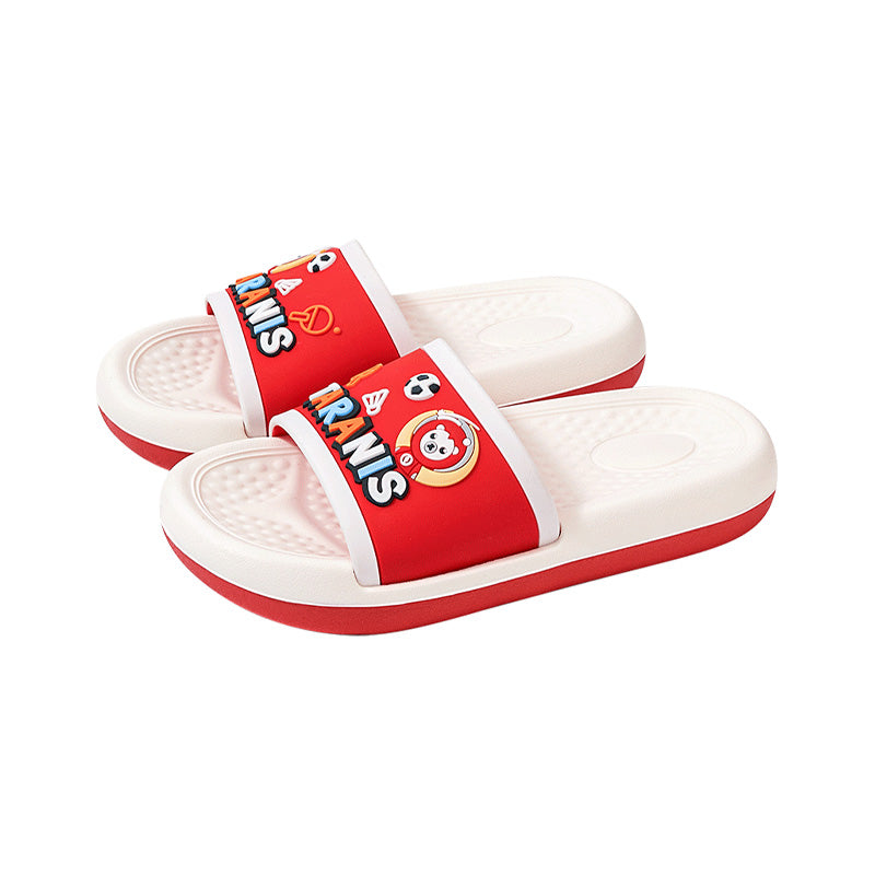 TARANIS 4 Stage Cartoon Color Block Patchwork Design Children's Slippers