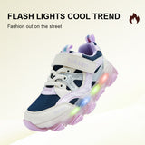 TARANIS 3 Stage Spring/Autumn Vintage Color Block Mesh Breathable Cool Light-Up Shoes