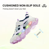 TARANIS 3 Stage Spring/Autumn Vintage Color Block Mesh Breathable Cool Light-Up Shoes