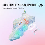 TARANIS 3 Stage Spring/Autumn Mesh Breathable Blue-Purple Gradient Rocket Cool Light-Up Shoes