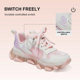 TARANIS 3 Stage Mesh Breathable Girls' Light-Up Sports Shoes