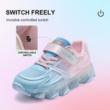 TARANIS 3 Stage Spring/Autumn Mesh Breathable Blue-Pink Gradient Cool Light-Up Shoes