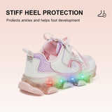 TARANIS 3 Stage Mesh Breathable Girls' Light-Up Sports Shoes