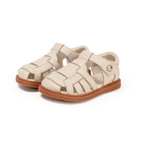 TARANIS Stage 3 Simple woven low-cut Roman sandals