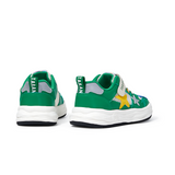 TARANIS Stage 4 Green loafers with three-colored stars