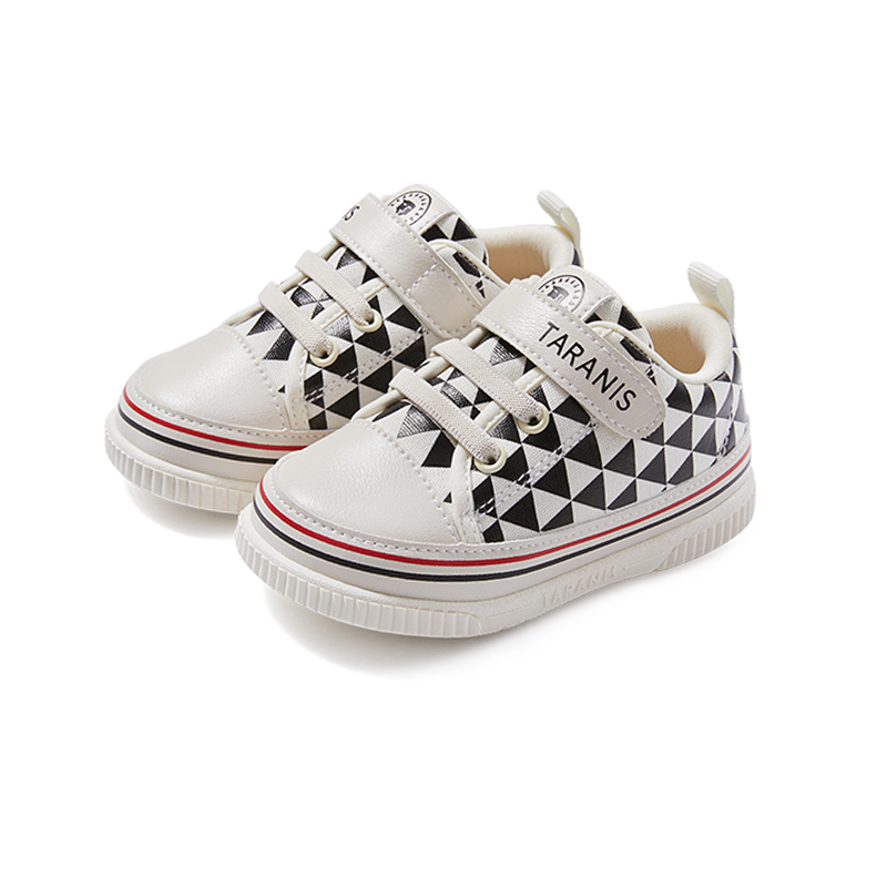 TARANIS 2 Stage Children's Triangle Checkerboard Walking Shoes Beeping Shoes