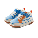 TARANIS Stage 2 Red and blue star print fleece-lined mid-top walking shoes