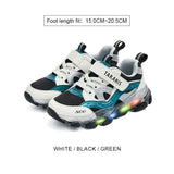 TARANIS 3 Stage Spring/Autumn Vintage Color Block Mesh Breathable Cool Light-Up Shoes