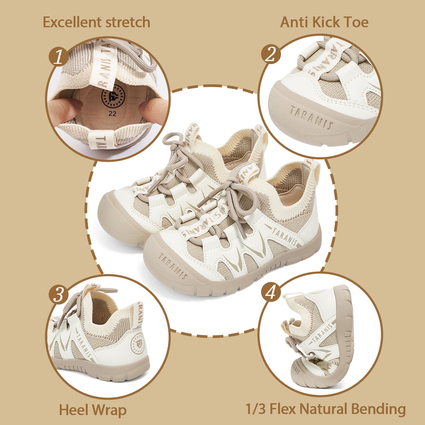 TARANIS Toddler Sneakers Explore Tots