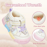 TARANIS Stage 2 218 Winter Girls' Fleece-Lined Sneakers | Warm, Non-Slip Casual Shoes for Toddlers