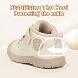 TARANIS Stage 2 218 Winter Toddler Shoes - Thermal-Lined Non-Slip Soles (Apricot)