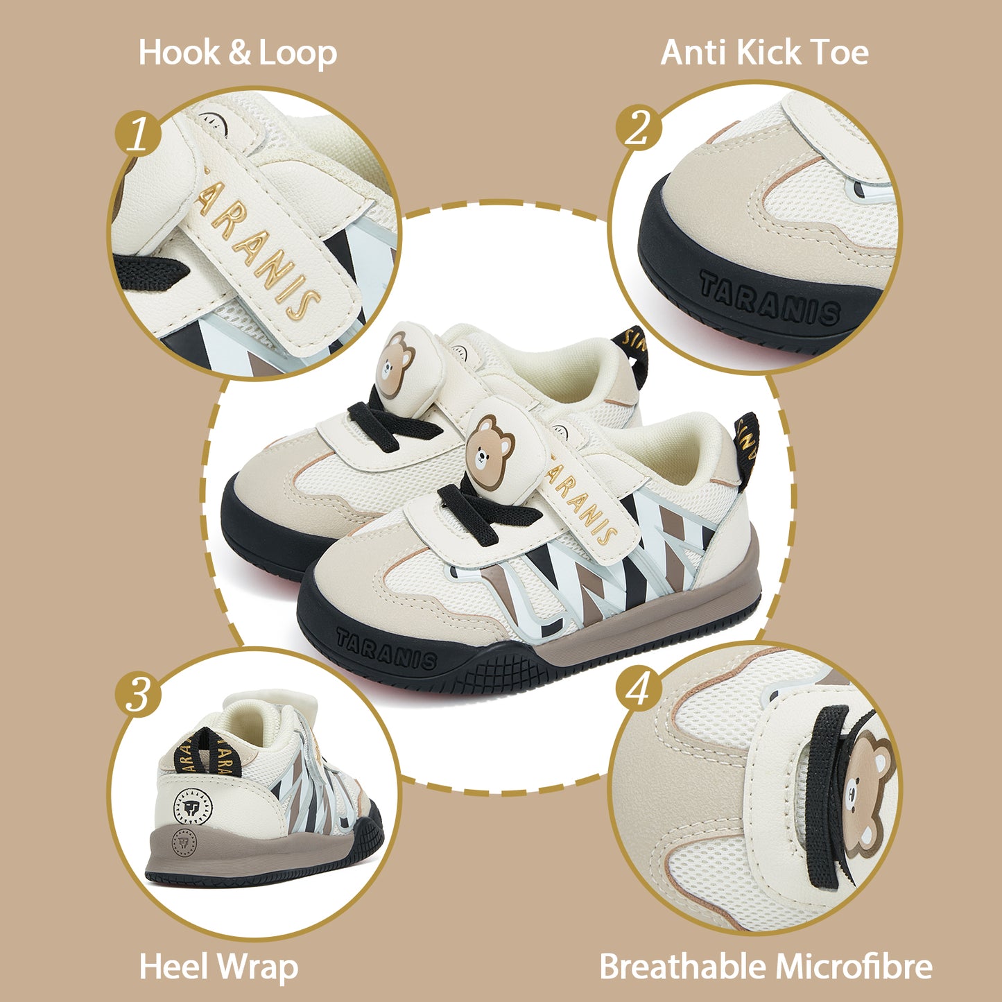 TARANIS Toddler Sneakers Marshmallow Feet